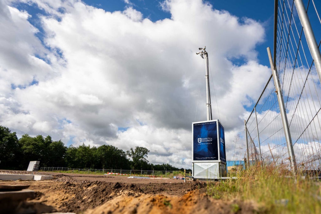 Tijdelijke camerabewaking met mast